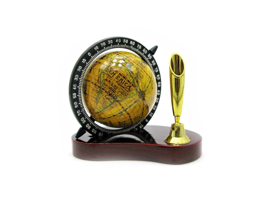 Подставка под ручку с глобусом (9.5×8.5×5.5 см) купить в интернет магазине подарков ПраздникШоп