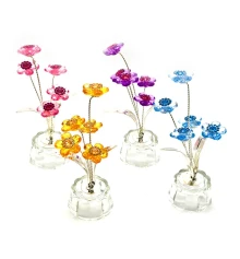 Цветок хрустальный (5 цветков) (4.5×4.5×10 см) купить в интернет магазине подарков ПраздникШоп