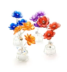 Цветок хрустальный (3 цветка) (15×5×5 см) купить в интернет магазине подарков ПраздникШоп
