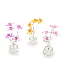 Цветок хрустальный (5 цветков) (15×5×5 см) купить в интернет магазине подарков ПраздникШоп