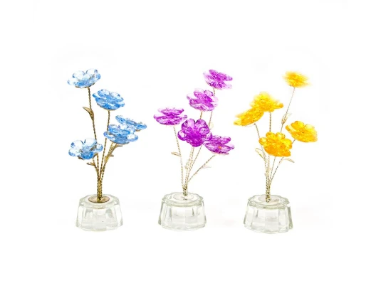 Цветок хрустальный (5 цветков) (15×5×5 см) купить в интернет магазине подарков ПраздникШоп