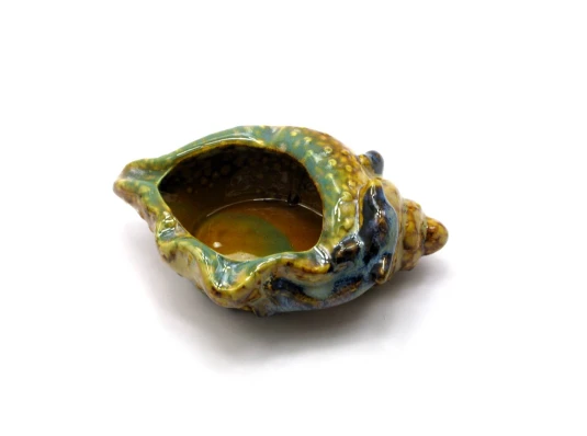 Пепельница керамическая «Ракушка» (14.5×9.5×5 см) купить в интернет магазине подарков ПраздникШоп