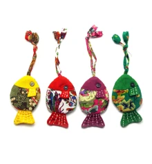 Чехол для ключей -брелок «Рыбка» ткань (11×7 см) купить в интернет магазине подарков ПраздникШоп