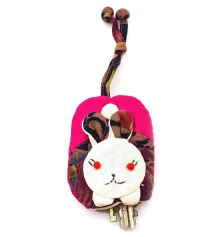 Чехол для ключей -брелок «Кролик» ткань (11×7 см) купить в интернет магазине подарков ПраздникШоп