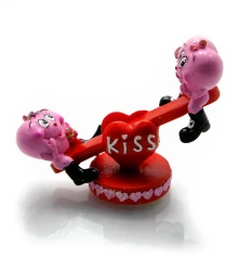 Фигурка «Сердечки на качели» (4 шт./уп) (8.5×11×4.5 см) купить в интернет магазине подарков ПраздникШоп