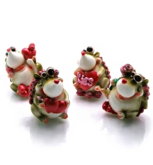 Фигурка «Ёжик с сердечком» (4 шт./уп) (7×6.5×5 см) купить в интернет магазине подарков ПраздникШоп