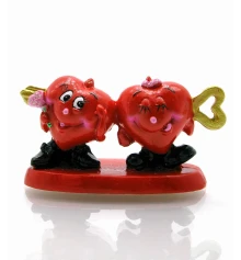 Фигурка «2 Сердечка со стрелой» (2 шт./уп) (4.5×8.5×3 см) купить в интернет магазине подарков ПраздникШоп