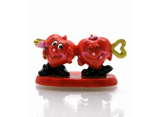 Фигурка «2 Сердечка со стрелой» (2 шт./уп) (4.5×8.5×3 см) купить в интернет магазине подарков ПраздникШоп