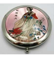 Зеркальце косметическое «Китаянка» 19293 D (в коробке + чехольчик) купить в интернет магазине подарков ПраздникШоп