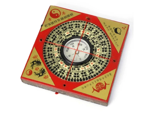 Компас деревянный квадратный Фен-шуй (8×8×1 см) купить в интернет магазине подарков ПраздникШоп