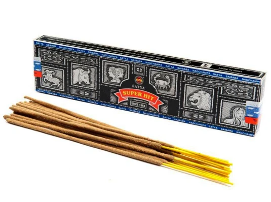 Super hit (Супер Хит) (40 gms) (Satya) пыльцовое благовоние купить в интернет магазине подарков ПраздникШоп