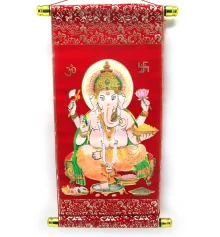 Панно красное «Ганеша» (40×20) купить в интернет магазине подарков ПраздникШоп