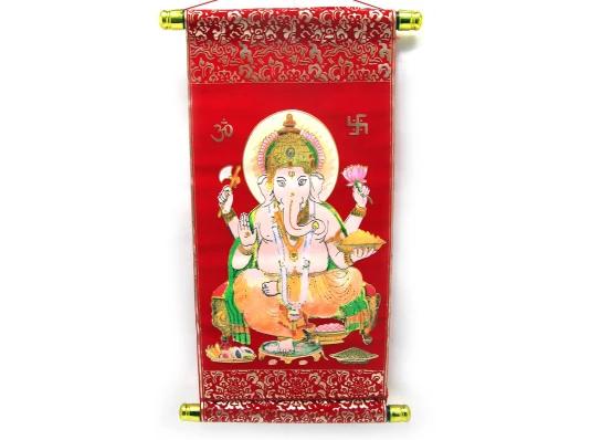 Панно красное «Ганеша» (40×20) купить в интернет магазине подарков ПраздникШоп