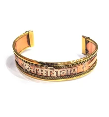 Браслет медный с мантрой и камнями (18×1.5 см) купить в интернет магазине подарков ПраздникШоп