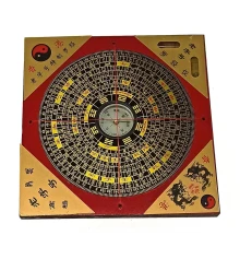 Компас Ло Пань деревянный квадратный (13×13 см) купить в интернет магазине подарков ПраздникШоп