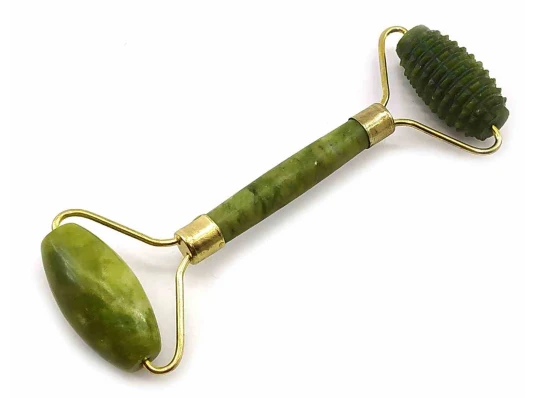 Массажер нефритовый двойной валик+ежик с ручкой в футляре (17×8.5×2 см) купить в интернет магазине подарков ПраздникШоп