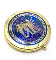 Зеркальце косметическое «Египет» золото (d-7 см) (в коробке + чехольчик) купить в интернет магазине подарков ПраздникШоп