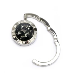 Сумкодержатель для женской сумочки «Кристалл черно-зеленый» со стразами купить в интернет магазине подарков ПраздникШоп