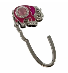 Сумкодержатель для женской сумочки «Слон-Замок» розовый (7.5×5×1.5 см) купить в интернет магазине подарков ПраздникШоп