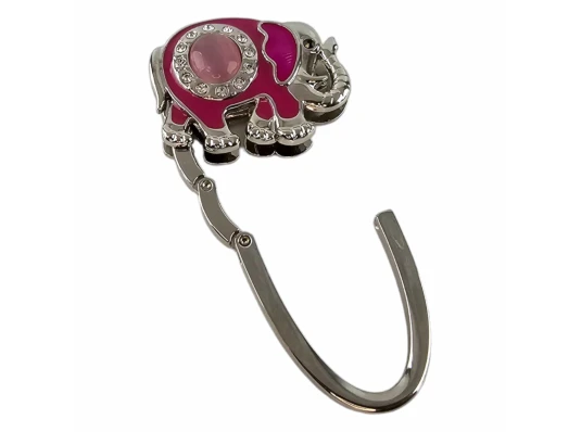 Сумкодержатель для женской сумочки «Слон-Замок» розовый (7.5×5×1.5 см) купить в интернет магазине подарков ПраздникШоп