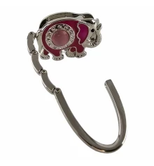 Сумкодержатель для женской сумочки «Слон-Замок» розовый (7.5×5×1.5 см) купить в интернет магазине подарков ПраздникШоп