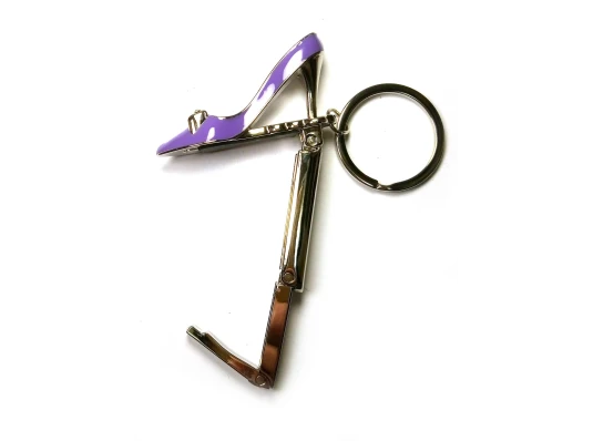 Сумкодержатель для женской сумочки «Туфелька сереневая» (5.5×4×1.5 см) купить в интернет магазине подарков ПраздникШоп