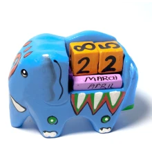 Вечный календарь «Слон» дерево (10×7×4.5 см) купить в интернет магазине подарков ПраздникШоп