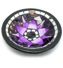 Блюдо терракотовое с мозаикой «Лотос» (d- 14.5 h-3 см) купить в интернет магазине подарков ПраздникШоп