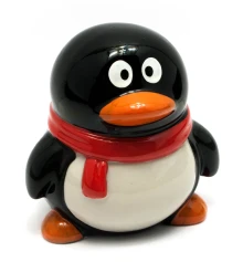 Копилка керамическая «Пингвин» (10×8.5×8.5 см) купить в интернет магазине подарков ПраздникШоп