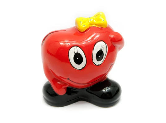 Копилка керамическая «Сердечко с бантиком» (9.5×10×7 см) купить в интернет магазине подарков ПраздникШоп