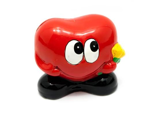 Копилка керамическая «Сердечко с цветами» (9.5×10×7 см) купить в интернет магазине подарков ПраздникШоп