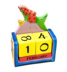 Вечный календарь «Рыбы» дерево (14.5×10.5×5 см) купить в интернет магазине подарков ПраздникШоп