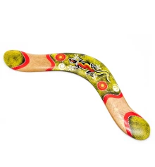 Бумеранг расписной дерево (42×12×0.5 см) купить в интернет магазине подарков ПраздникШоп