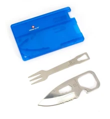 Мультитул «Кредитка» синий (8 в1) (8.5×5.5×0.3 см) купить в интернет магазине подарков ПраздникШоп