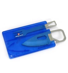 Мультитул «Кредитка» синий (8 в1) (8.5×5.5×0.3 см) купить в интернет магазине подарков ПраздникШоп