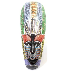 Маска расписная деревянная (30×11×2.5 см) купить в интернет магазине подарков ПраздникШоп