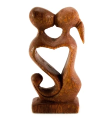 Статуэтка «Влюбленные» дерево (10×5×2.5 см) купить в интернет магазине подарков ПраздникШоп