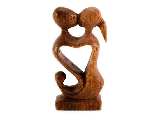 Статуэтка «Влюбленные» дерево (10×5×2.5 см) купить в интернет магазине подарков ПраздникШоп