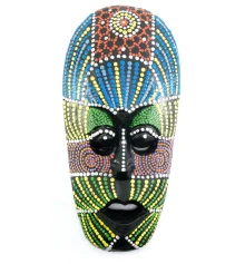 Маска расписная деревянная (20×10×2.5 см) купить в интернет магазине подарков ПраздникШоп