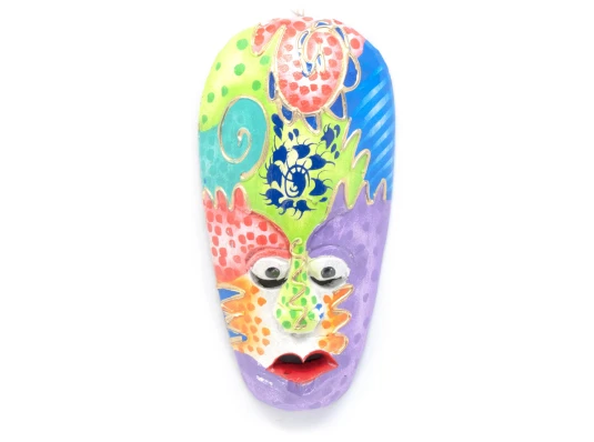 Маска деревянная «Абстракция» (20.5×10×2.5 см) купить в интернет магазине подарков ПраздникШоп