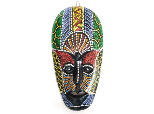 Маска расписная деревянная (20×10×2.5 см) A купить в интернет магазине подарков ПраздникШоп