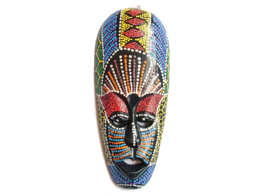 Маска расписная деревянная (24.5×10×2.5 см) A купить в интернет магазине подарков ПраздникШоп