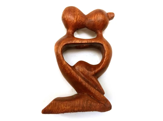 Статуэтка «Влюбленные» дерево (10×5×2.5 см) A купить в интернет магазине подарков ПраздникШоп