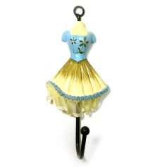 Вешалка-ключница для одежды «Манекен» бирюзовый (28×13×13 см) купить в интернет магазине подарков ПраздникШоп