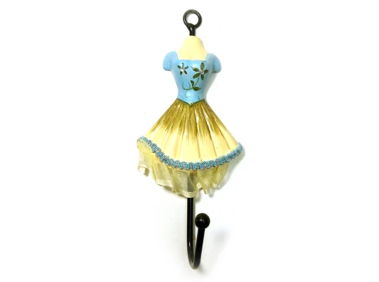 Вешалка-ключница для одежды «Манекен» бирюзовый (28×13×13 см) купить в интернет магазине подарков ПраздникШоп