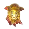 Маска керамічна «Венеція» золота (12.5×11×5 см) (уп/6 шт.)