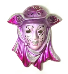 Маска керамическая «Венеция» розовая (12.5×11×5 см) (уп/6 шт.) купить в интернет магазине подарков ПраздникШоп