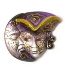 Маска керамическая «Венецианская ночь » (10 см) (6 шт./уп) купить в интернет магазине подарков ПраздникШоп