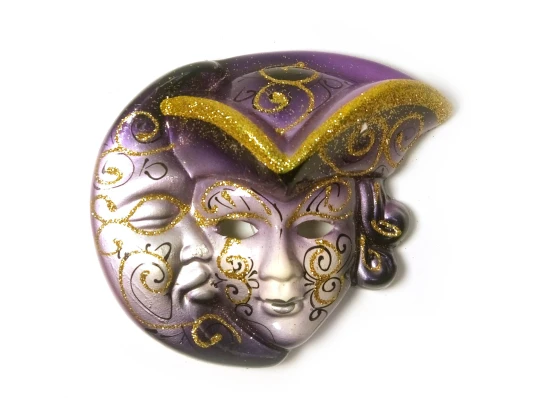 Маска керамическая «Венецианская ночь » (10 см) (6 шт./уп) купить в интернет магазине подарков ПраздникШоп