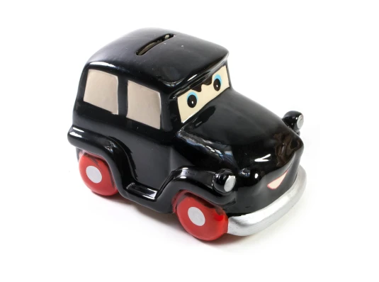 Копилка керамическая «Автомобиль» черная (13.5×8.5×8 см) купить в интернет магазине подарков ПраздникШоп